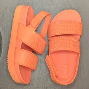 Reef Vibrant Orange Slides W/Back Strap